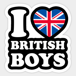 I love British Boys Sticker